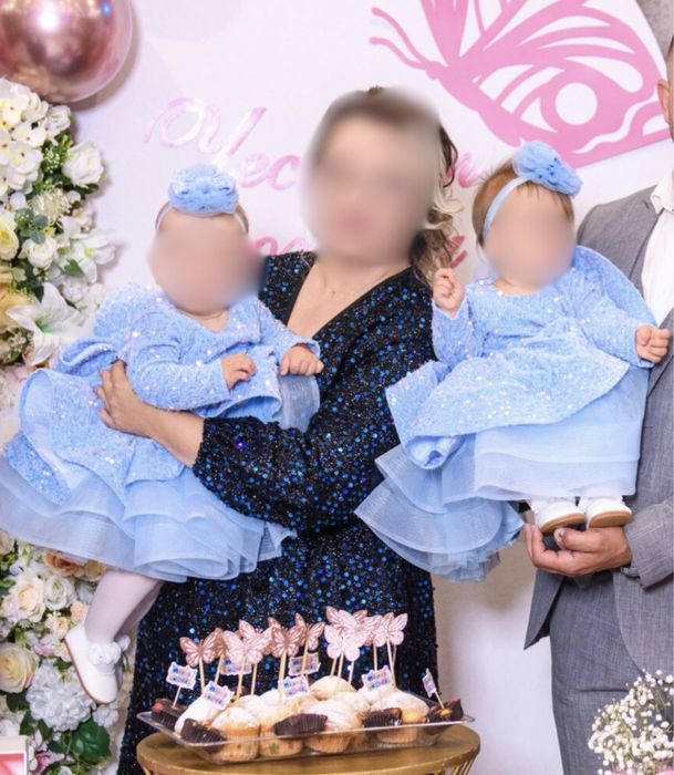 Официална рокля за бебе 12м.