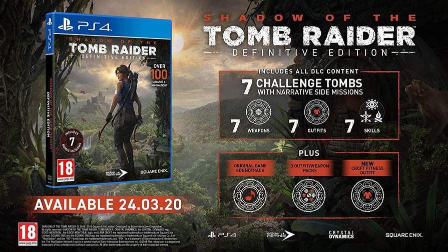 Shadow of the Tomb Raider Definitive / PS4 / Игра / Нова /Playstation4