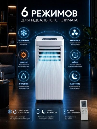 Мобильный кондиционер зима/лето
