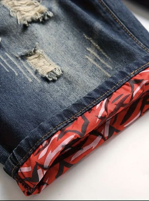 Мъжки къси дънкови панталони 5Xl