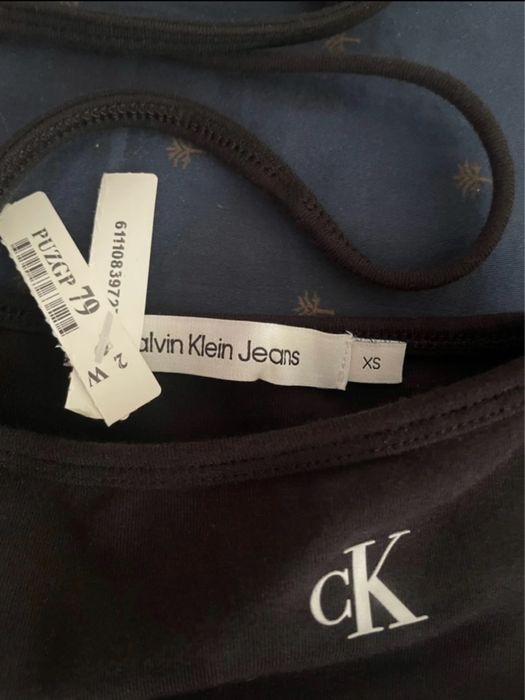 Fusta calvin klein lunga mulata cu sireturi ce inconjoara abdomenul