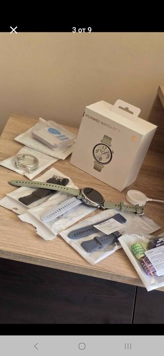 Huawei Watch GT 4 (41 мм, Stainless Steel Case, зелена каишка)