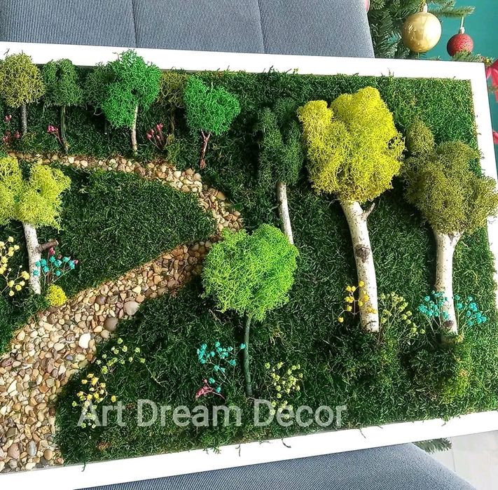 Живи картини и декорации от стабилизиран Скандинавски  мъх