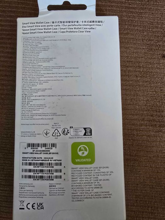 Оригинален Калъф кейс Samsung View Wallet Case Galaxy A35 5G