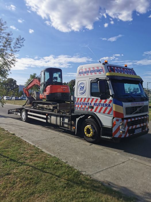 Transport Trailer, Transport Utilaje grele combina, excavator etc