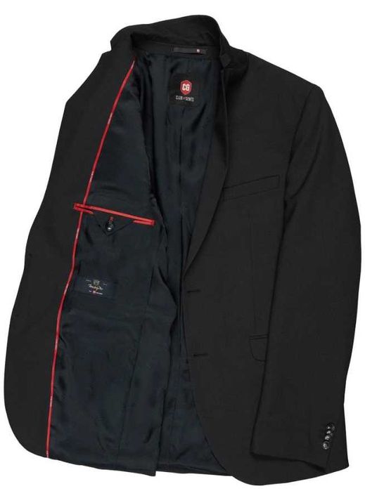 Sacou blazer 50 L slim Club Of Gents NOU lana super 120's gri inchis