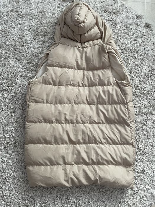 Дълъг елек в бежово