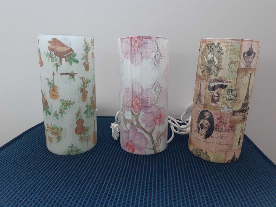 Veioză de sticlă handmade