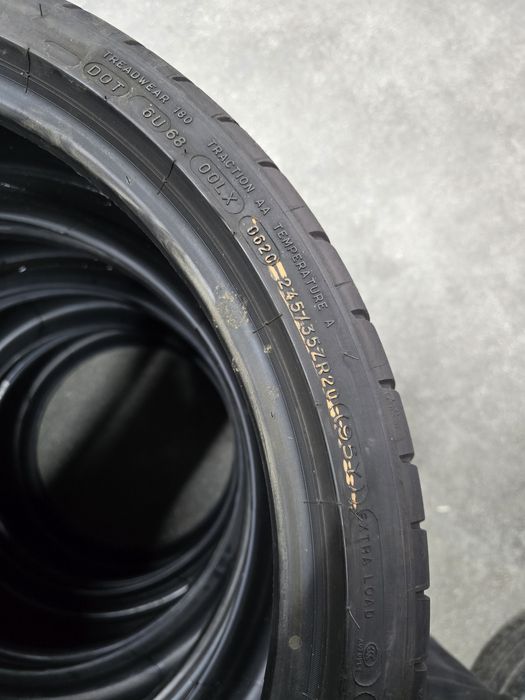 SET 295/30/20 + 245/35/20 VARA MICHELLIN PILOT SPORT CUP 2020 excelent