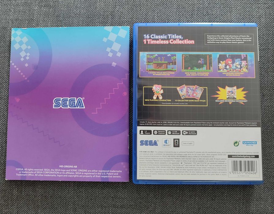 Игра SONiC origins plus+ PS5