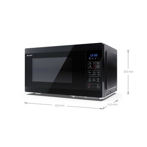 Микровълнова фурна Sharp, черен, 900 W, 25 литра