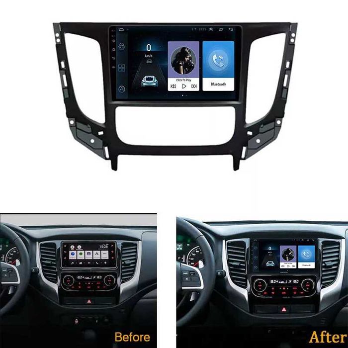 Мултимедия за Mitsubishi Triton L200 Двоен дин Навигация плеър Android