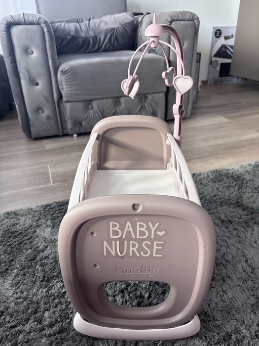 Pat +scaun bebe de jucarie smoby