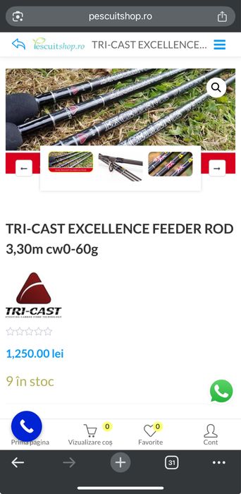 Lanseta TriCast Excellence 11ft