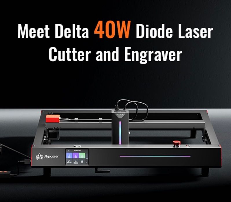 Laser Gravare și Debitare AlgoLaser Delta 40W + Air Assist + Honeycomb + Rotary
