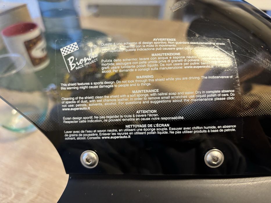 Parbriz Moto Biondi Race Project Honda Hornet ( kit montaj inclus)