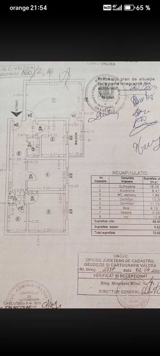 Apartament 3 camere+ living