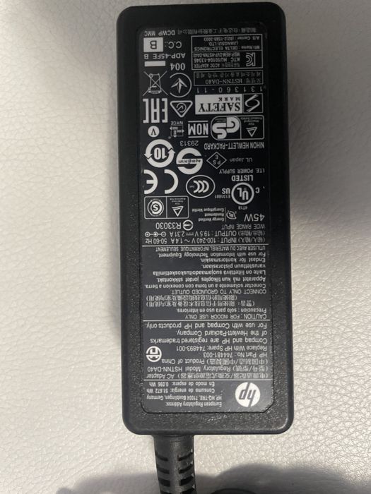 Incarcator/Alimentator HP laptop 45W mufa groasa rotunda