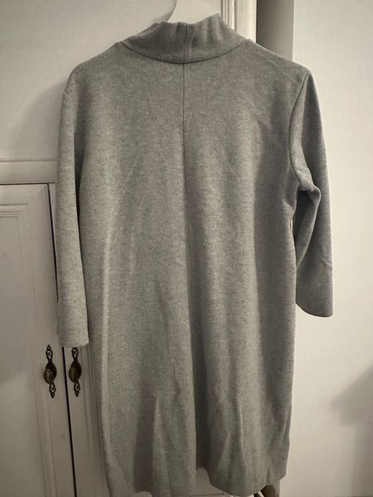 Rochie tricot Zara, gri, L, mâneci 3/4