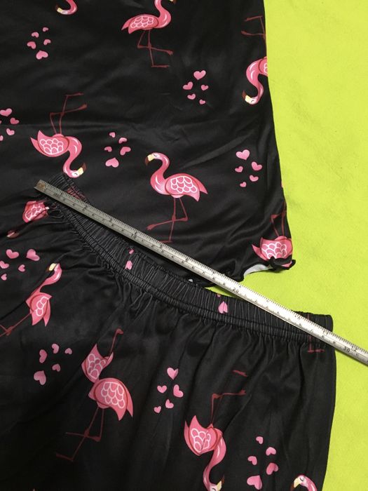 Pijama cu imprime flamingo