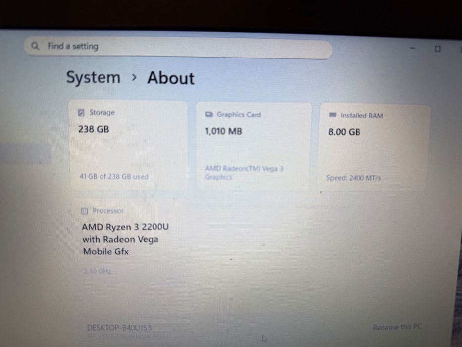 HP 255 G7 Notebook PC