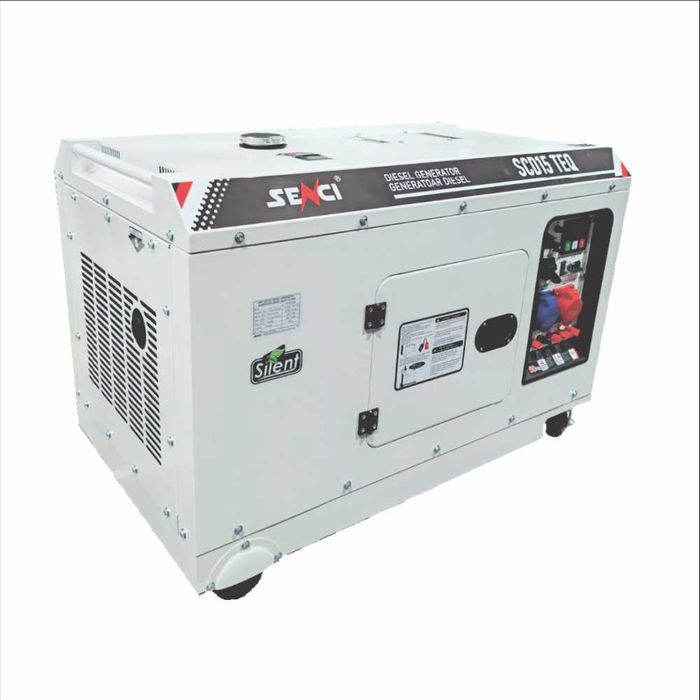 Generator de curent insonorizat Senci SCD15 TEQ putere max 15kVA 230V/400V, Diesel, cu panou ATS inclus