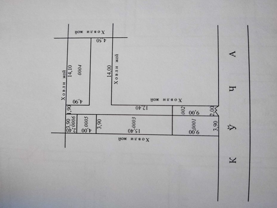 Ховли сотилади 6 сотихли 3 сотих кисми