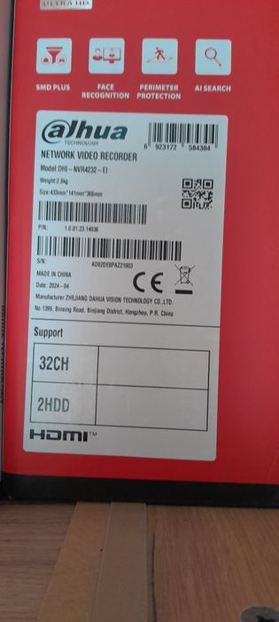 Регистратор Дахуа, Hikvision. Новый.