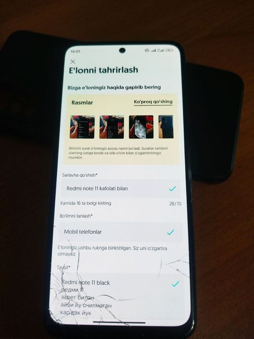 Redmi note 11 kafolati bilan srochna oxirgi qadalgan narxi!