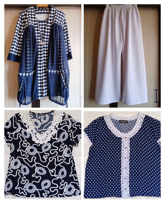 Костюм двойка, брюки и блузки