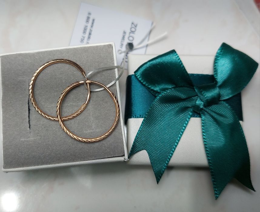 Серьги конго золото 585 пробы