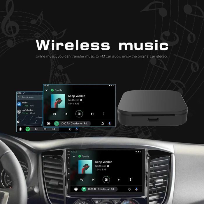 Безжичен Carplay адаптер Z1F Carplay Ai Box от кабелен към безжичен