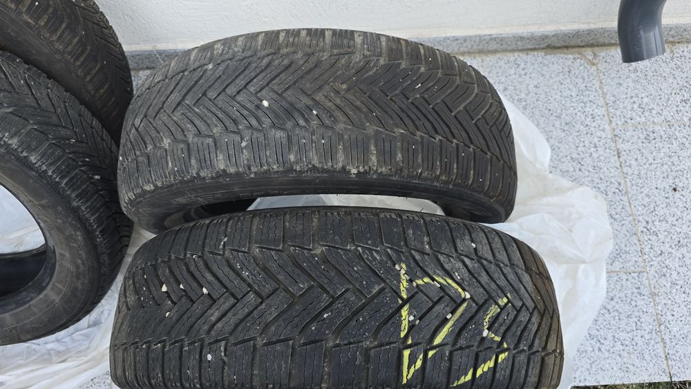Set 4 cauciucuri iarna Michelin alpin 6,205 60 16,stare foarte bună