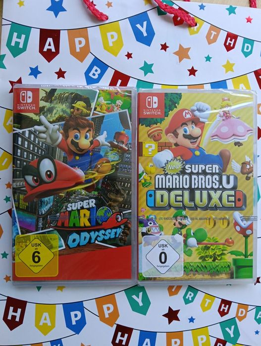 Joc sigilat New Super Mario Bros U Deluxe/Super Mario Odyssey Nintendo Switch