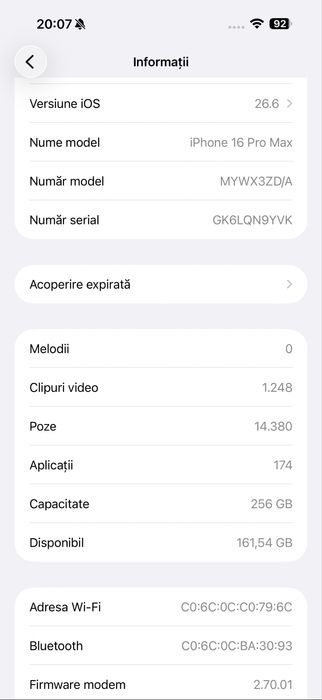 Iphone 16 pro max 256GB