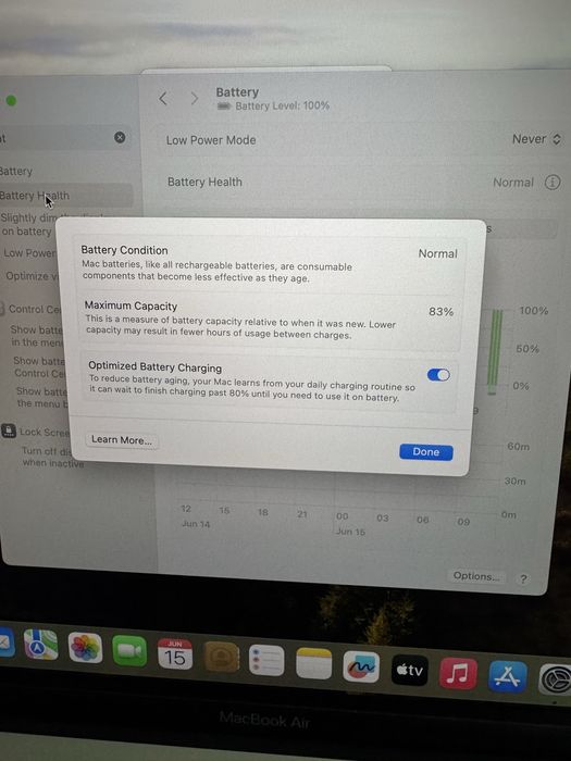 MacBook Air 13" (M1, 2020) – лаптоп в Перфектно състояние