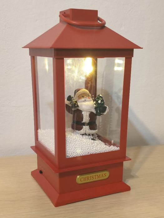 Decorațiune pentru Crăciun "Felinar cu efect de viscol"
