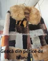 Geacă din petice de blană