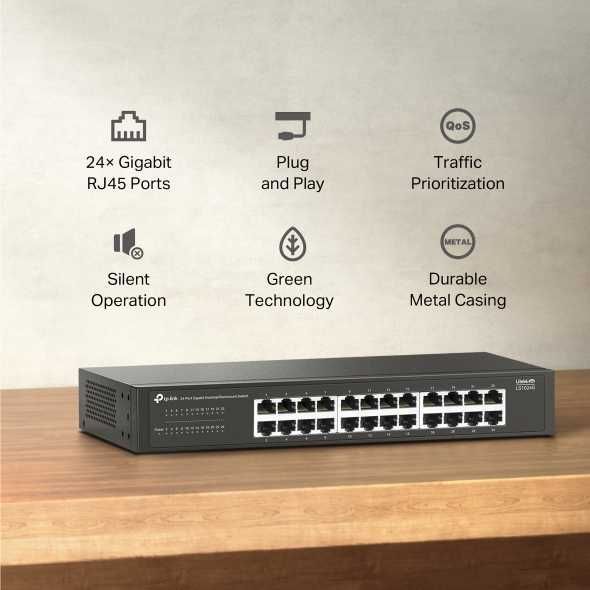 Tp-link LS1024G  24-портовый гигабитный коммутатор