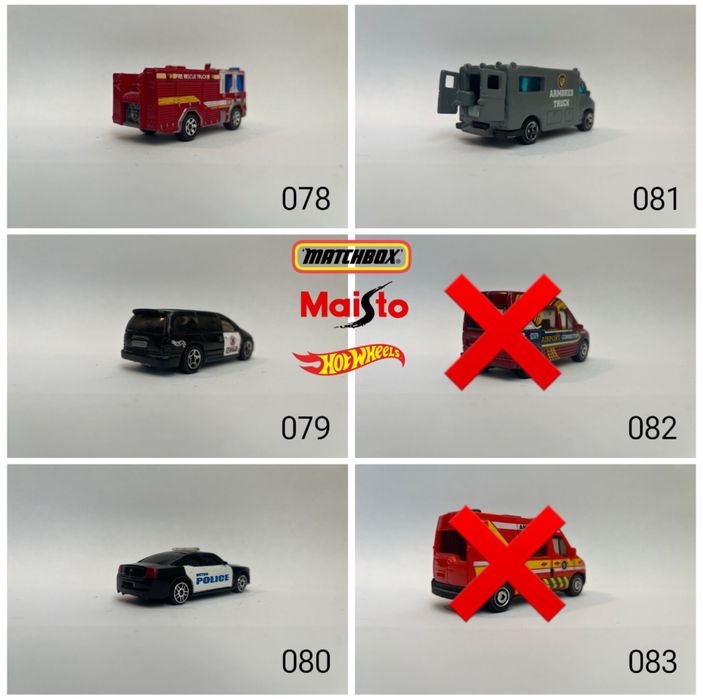Колички Maisto, Hot Wheels, Matchbox 1/64