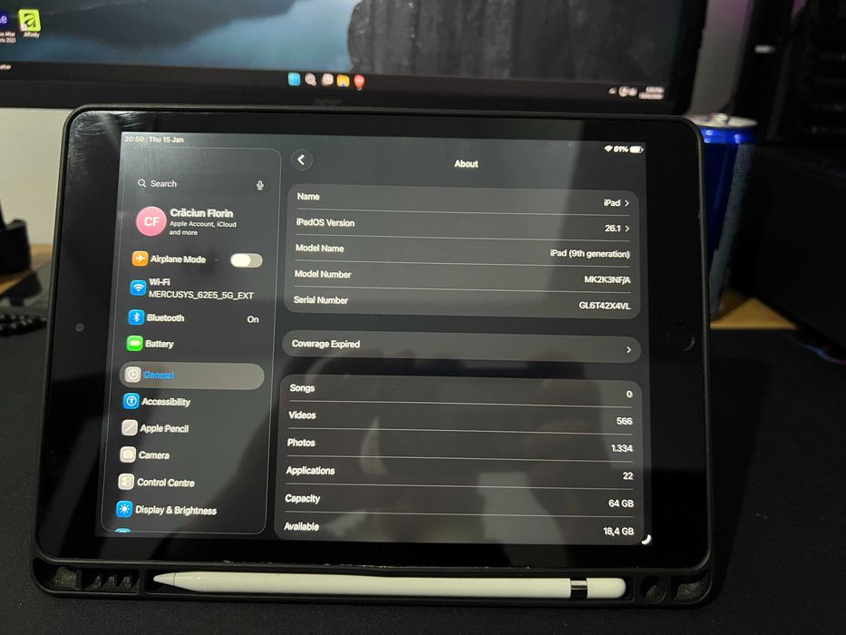 Ipad 9th 64gb + Apple Pencil