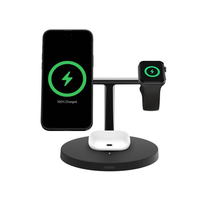 Belkin BoostCharge Pro 3 in 1 Qi2 Wireless Charger 15W Iphone