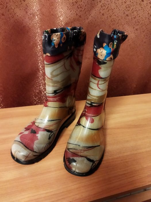 Сапоги гелевые утеплённые 31 размер