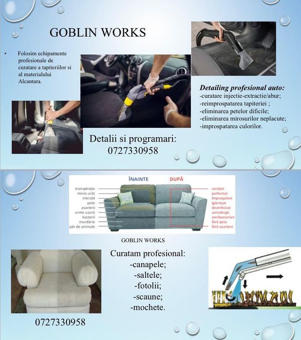 Curatare canapele si tapiterii auto