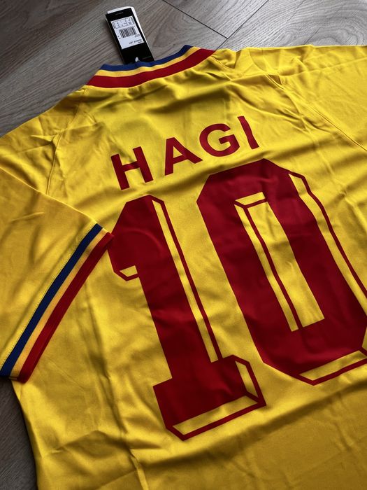 Tricou de fotbal nationala Romaniei Hagi 10 Adidas Marime M World Cup 1994
