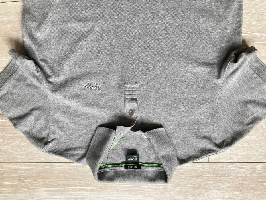 Hugo Boss Piro Green Pima Cotton polo t shirt мъжка поло тениска М