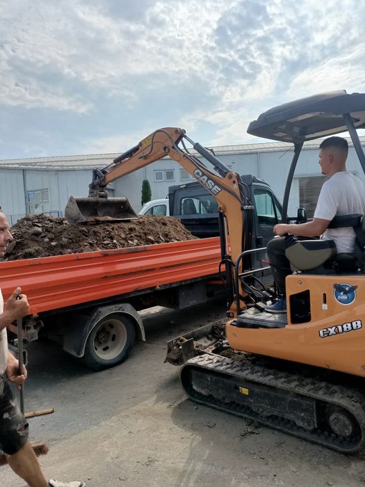 Închiriez excavator,executam canalizari,fose septice
