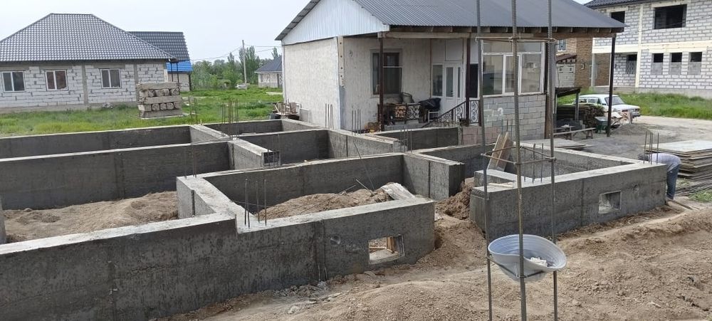 Заливка фундаментов