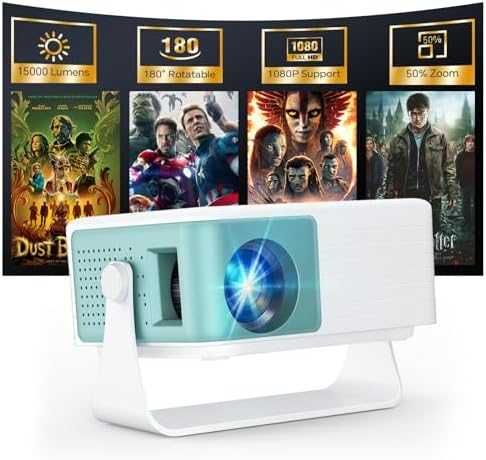 Нов Домашен мини проектор 720P 1080P Auto Keystone iOS Android HDMI