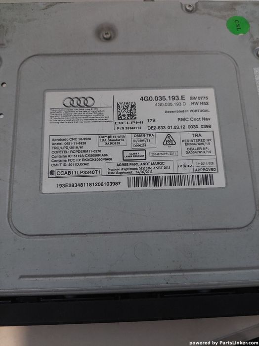 Unitate Multimedia Audi A6/S6 Iv Saloon (4G2, C7, 4Gc) [ 2010 - 2018
